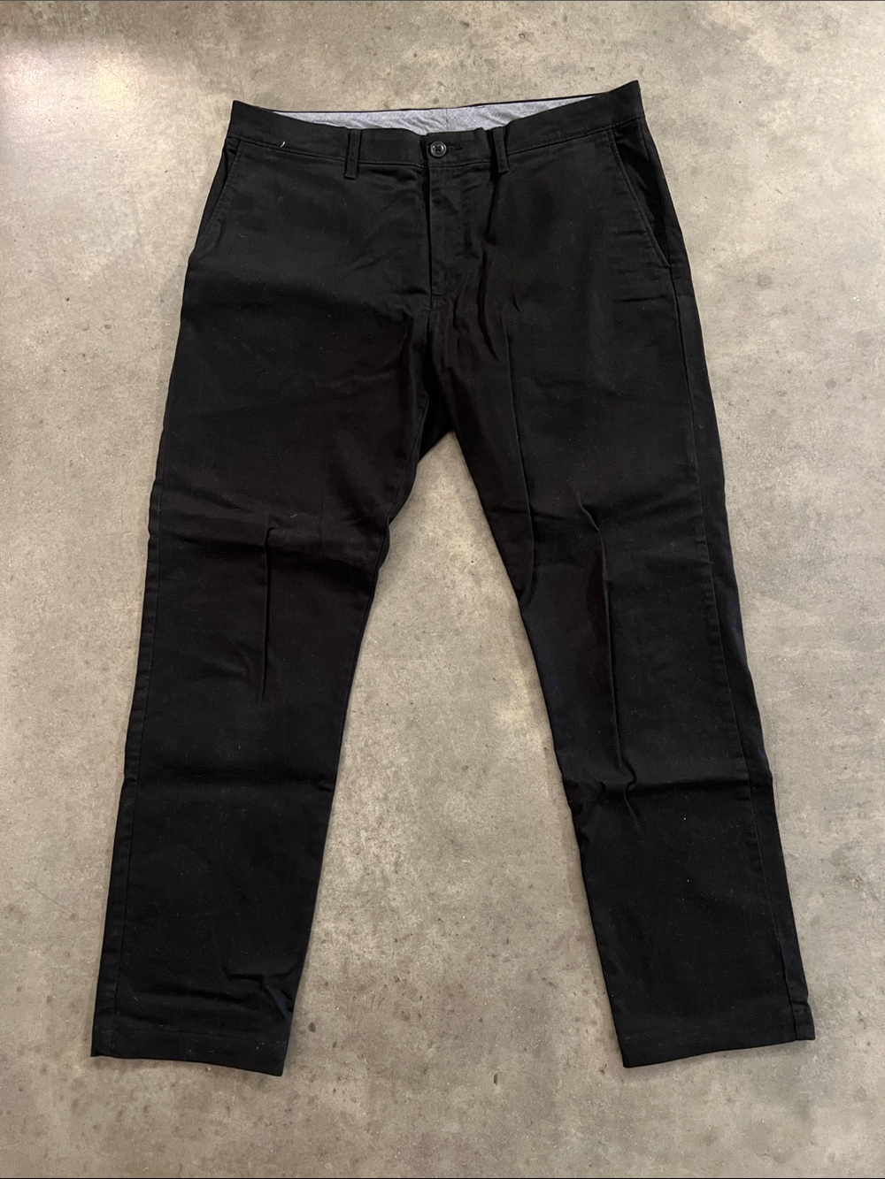 J. Crew Black Men's 484 Slim Chinos 34x28.5
